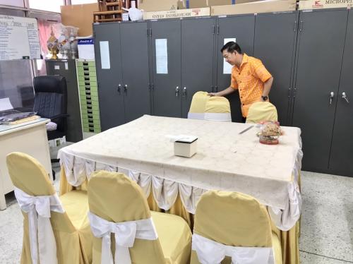 สพอ.บางน้ำเปรี้ยว ดำเนินกิจกรรม 5ส เพื่ออำนวยความสะดวกแก่ประชาชนที่มารับบริการ